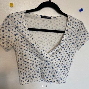 BRANDY MELVILLE FAUX WRAP TOP